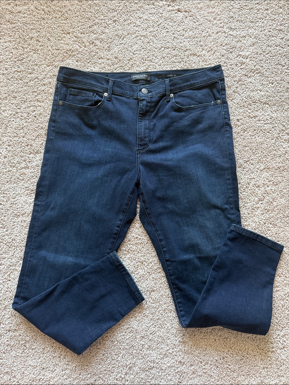 Banana Republic Premium Denim Skinny Jeans Dark Wash Size 32
